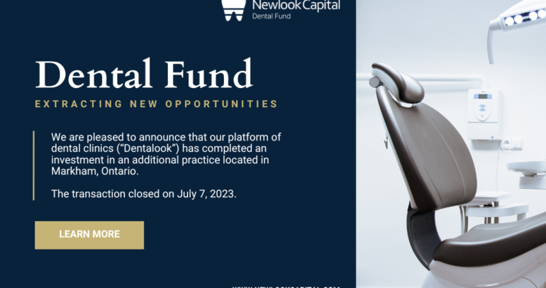Newlook Capital’s “Dentalook” Platform Closes 29th Clinic